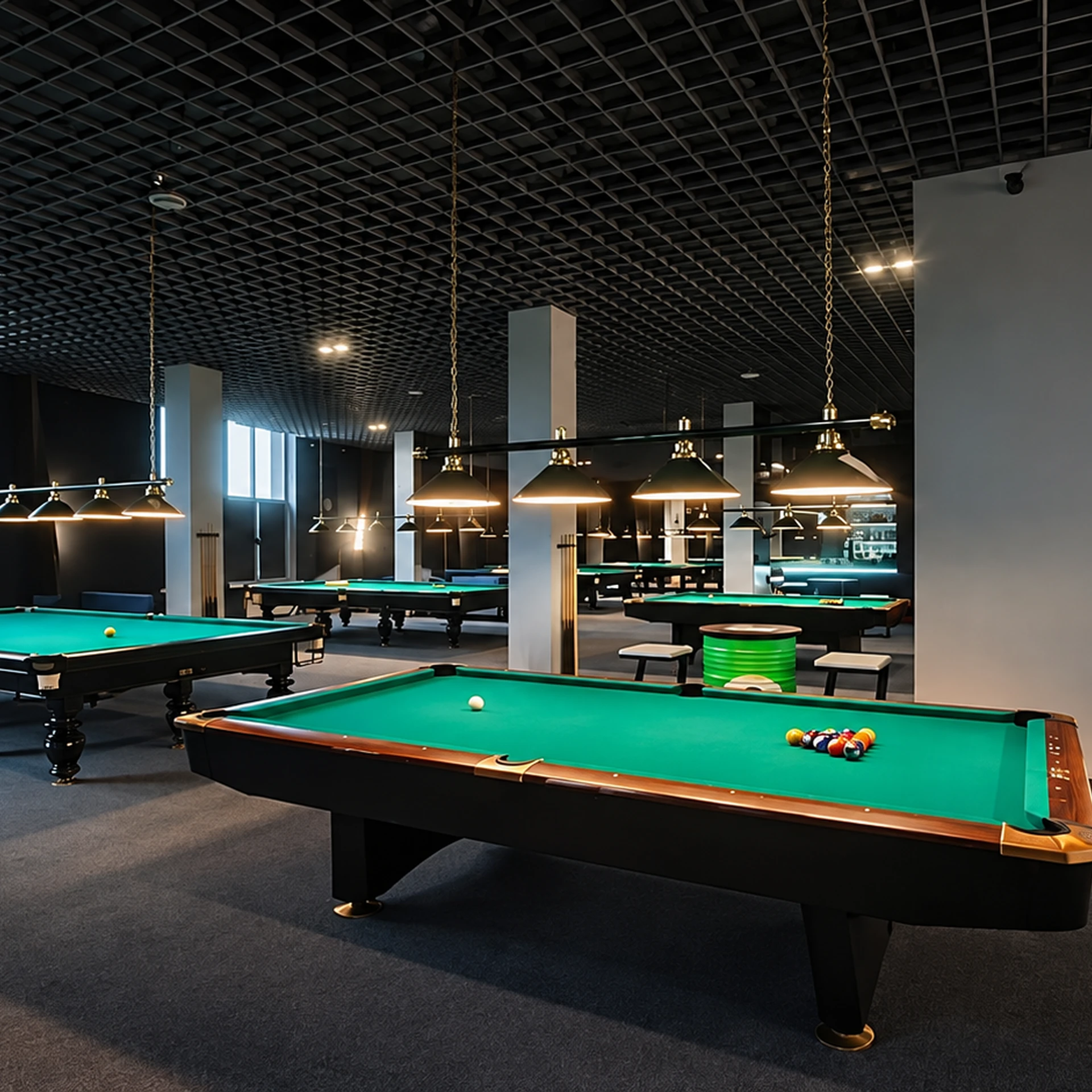 Billiards room at Noble Willasa
