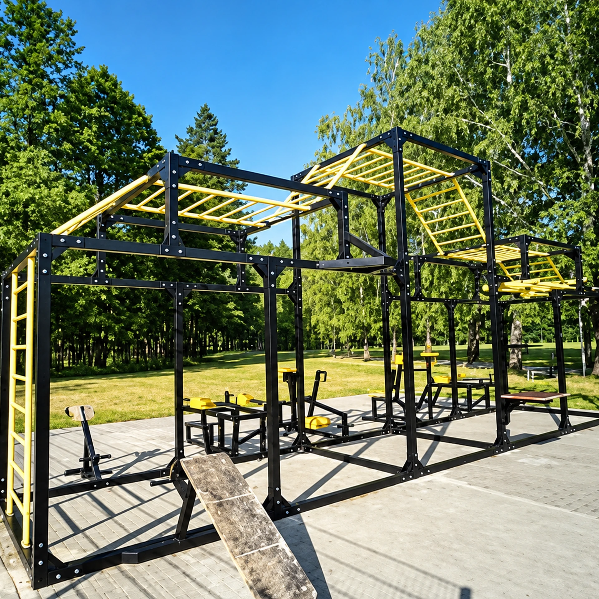 Open-air garden gym at Noble Willasa