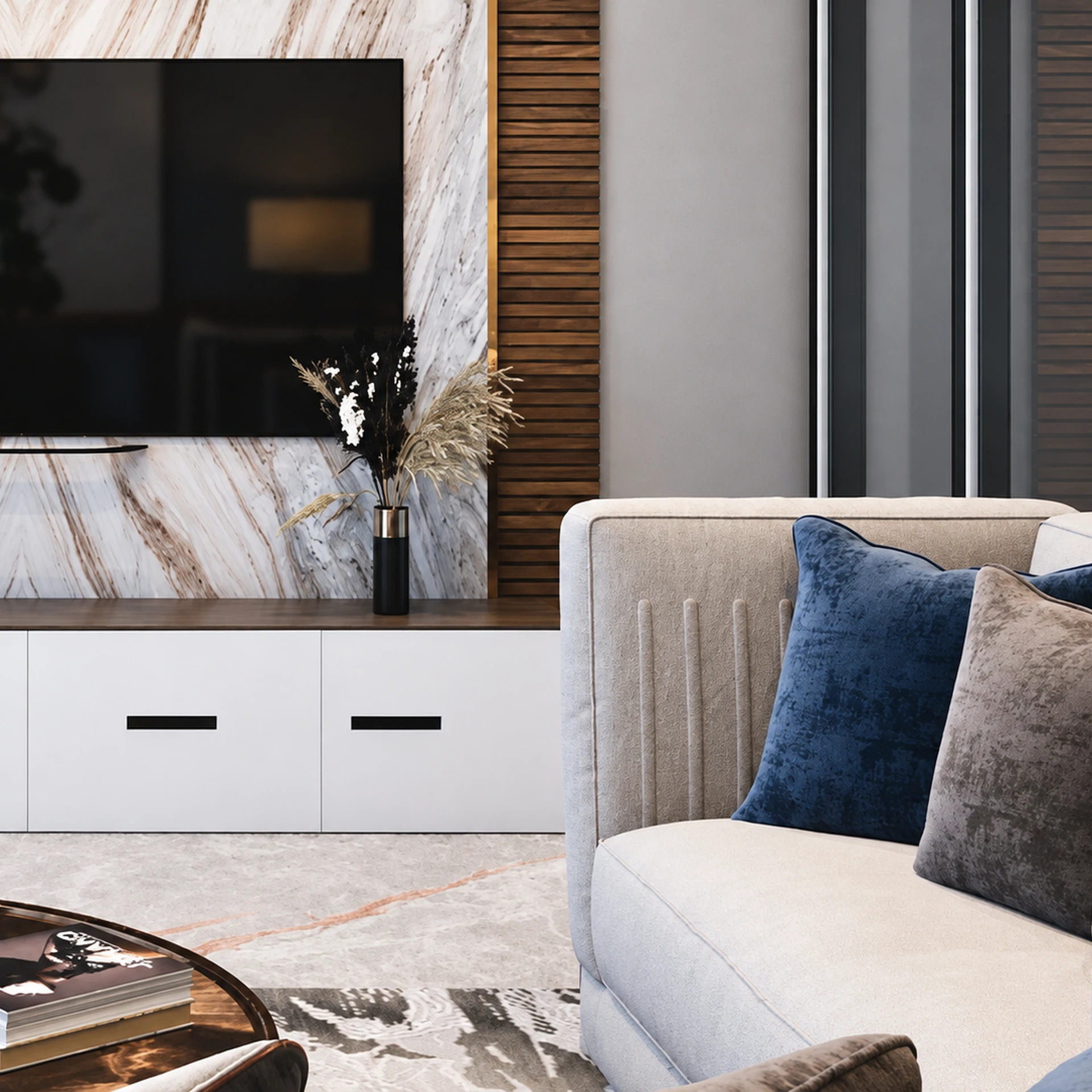 Lounge seating area at Noble Willasa