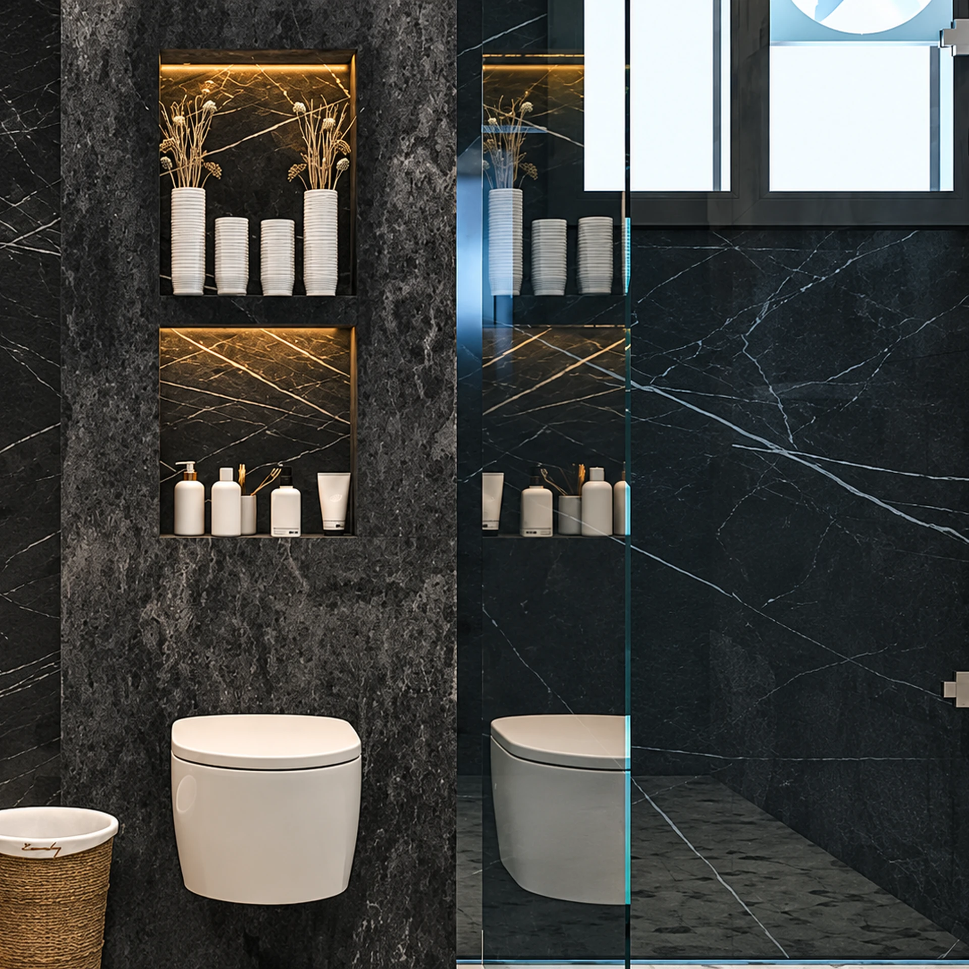 Attached washroom at Noble Willasa