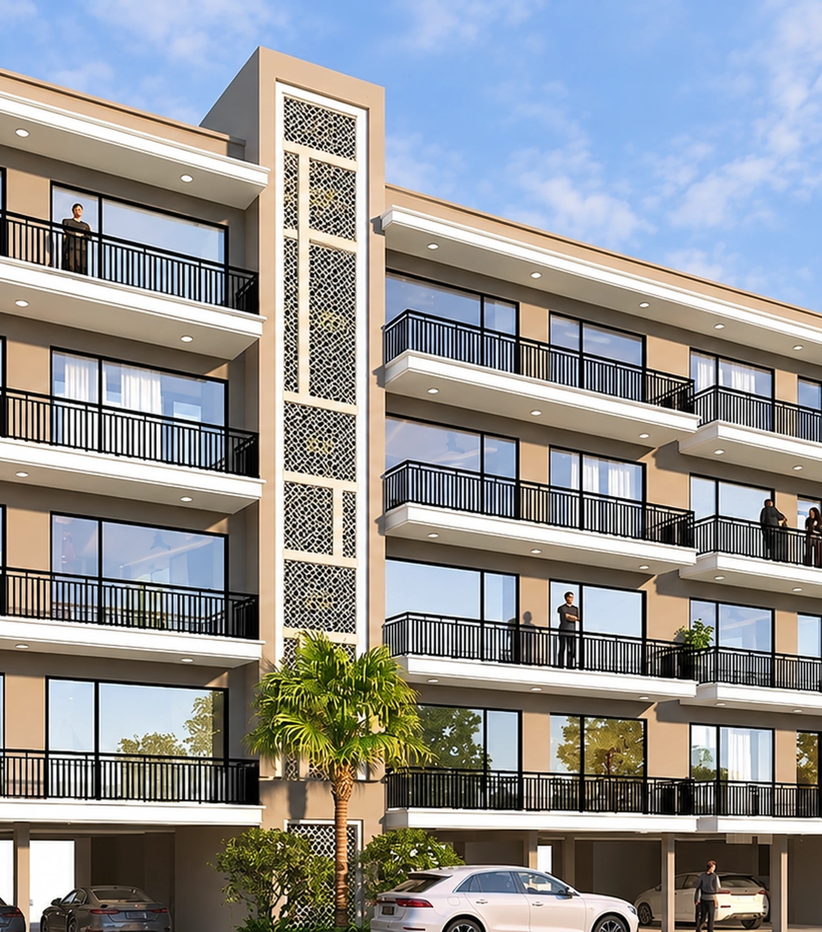 Daytime view of Mivan-built low-rise floors at Noble Willasa